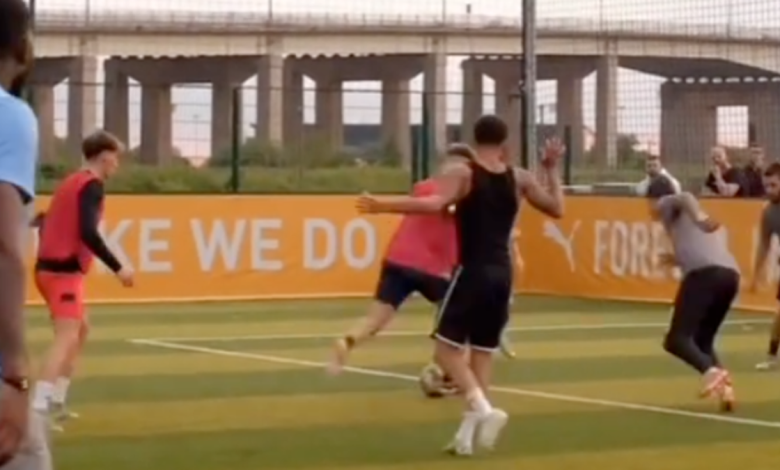 Viral: Man City Star’s Insane 5-a-Side Skills